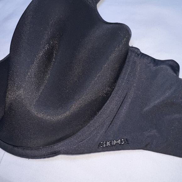 Skims Bra Women Size 34H Black Onyx Full Coverage Support Wire Adjustable Straps - Picture 13 of 13